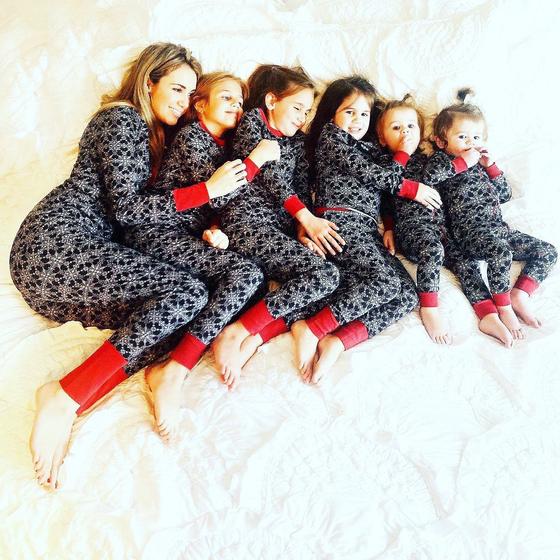 Tiny Trendsetter - Lola & Taylor - Winter Wonderland Infant Romper