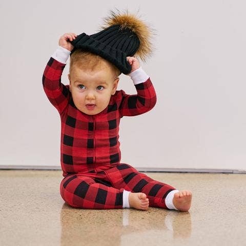 Tiny Trendsetter - Lola & Taylor - Country Moose Infant Romper