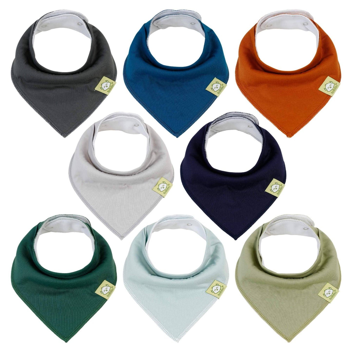 KeaBabies - Organic Bandana Bibs 8-Pack