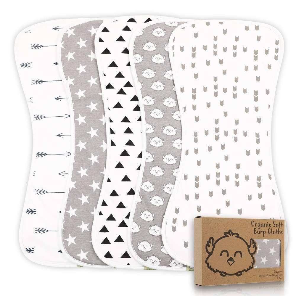 KeaBabies - Baby Burp Cloths Set