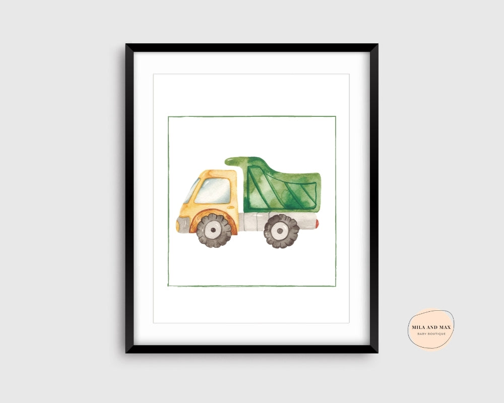 Dump Truck Digital Print