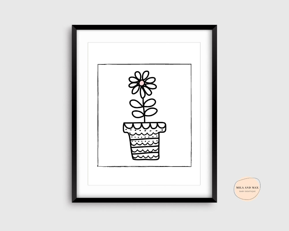 Flower Pot Digital Print