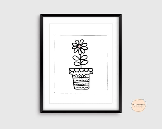 Flower Pot Digital Print