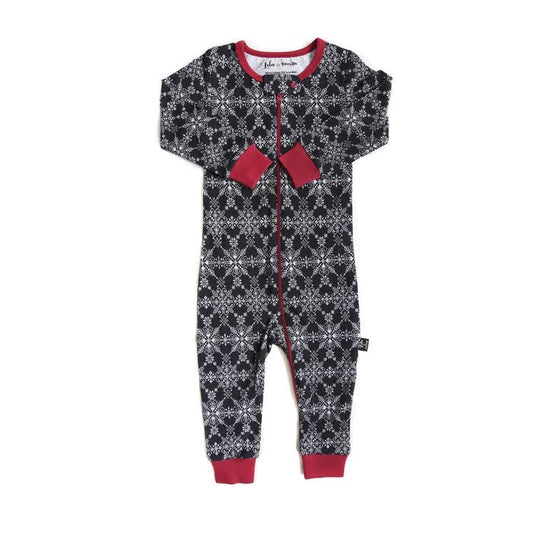 Tiny Trendsetter - Lola & Taylor - Winter Wonderland Infant Romper